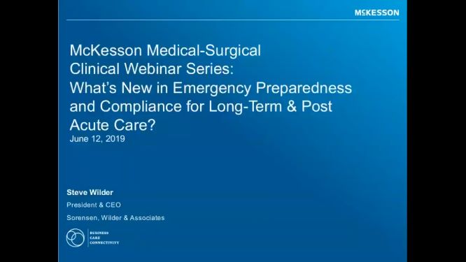 Clinical Connection: What's new in Emergency Preparedness and Compliance for Long Term and Post-Acute Care video