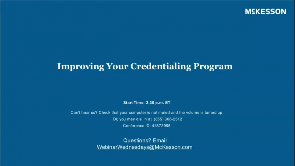 Improving Your Credentialing Program