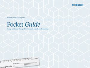 McKesson WoundCare Companion pocket guide
